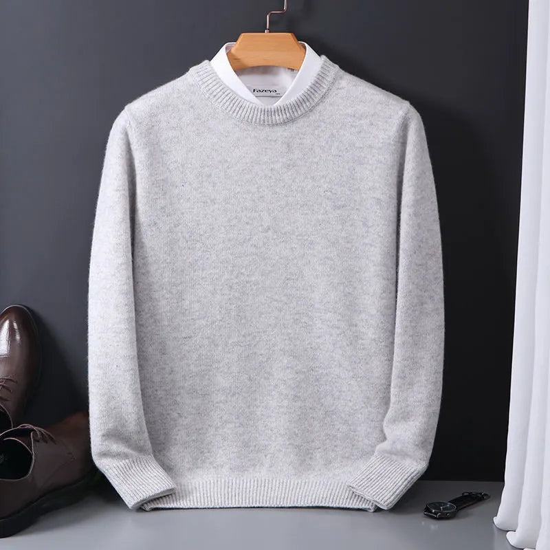 Herren Hochwertige Pullover Langarm