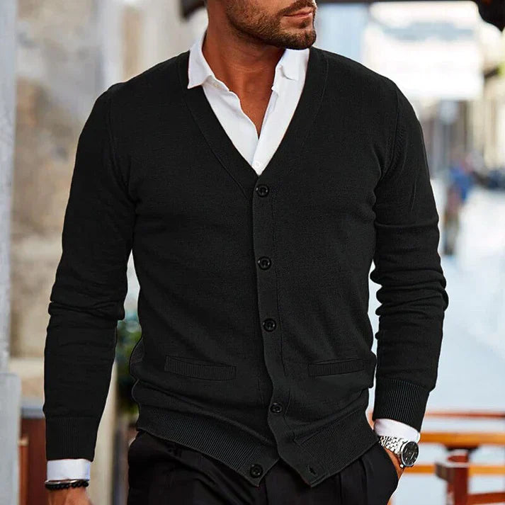 Herren Elegante Strickjacke Lässig