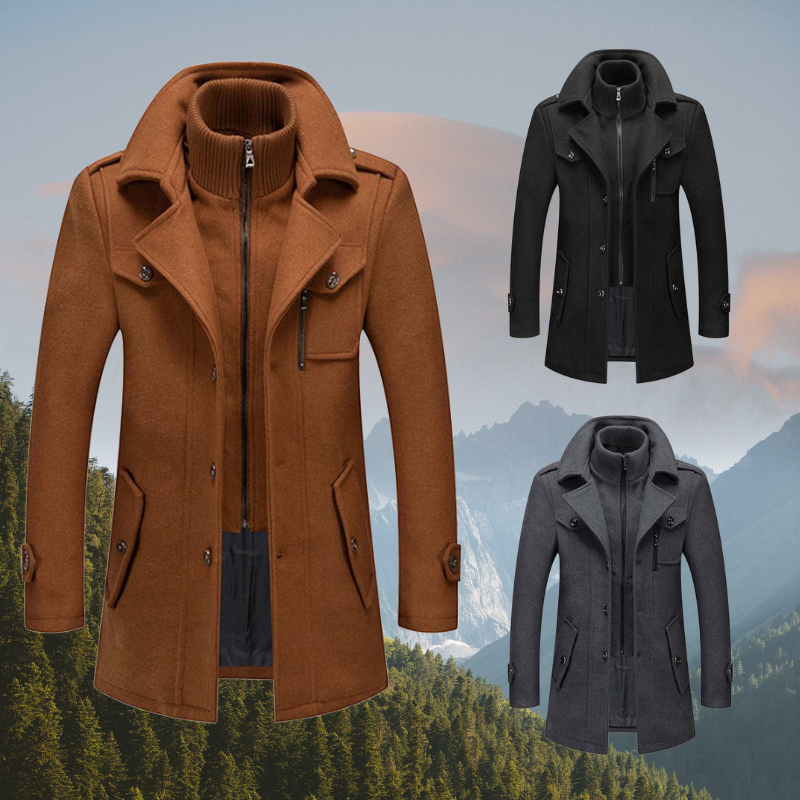 Herren Modischer Mantel Warm
