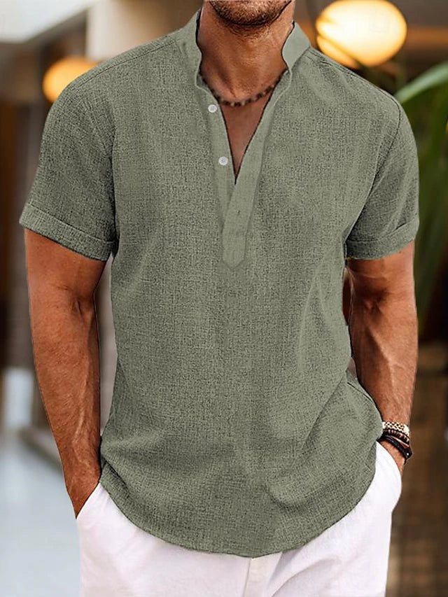 Axel - Hochwertiges, bequemes Herren-Poloshirt mit V-Ausschnitt