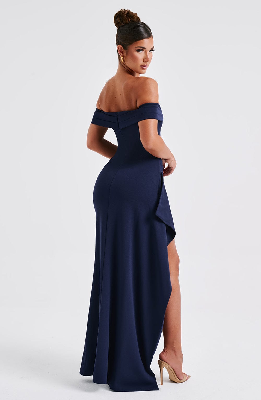 Alice | Langes Kleid mit Schlitz Schultern Frei