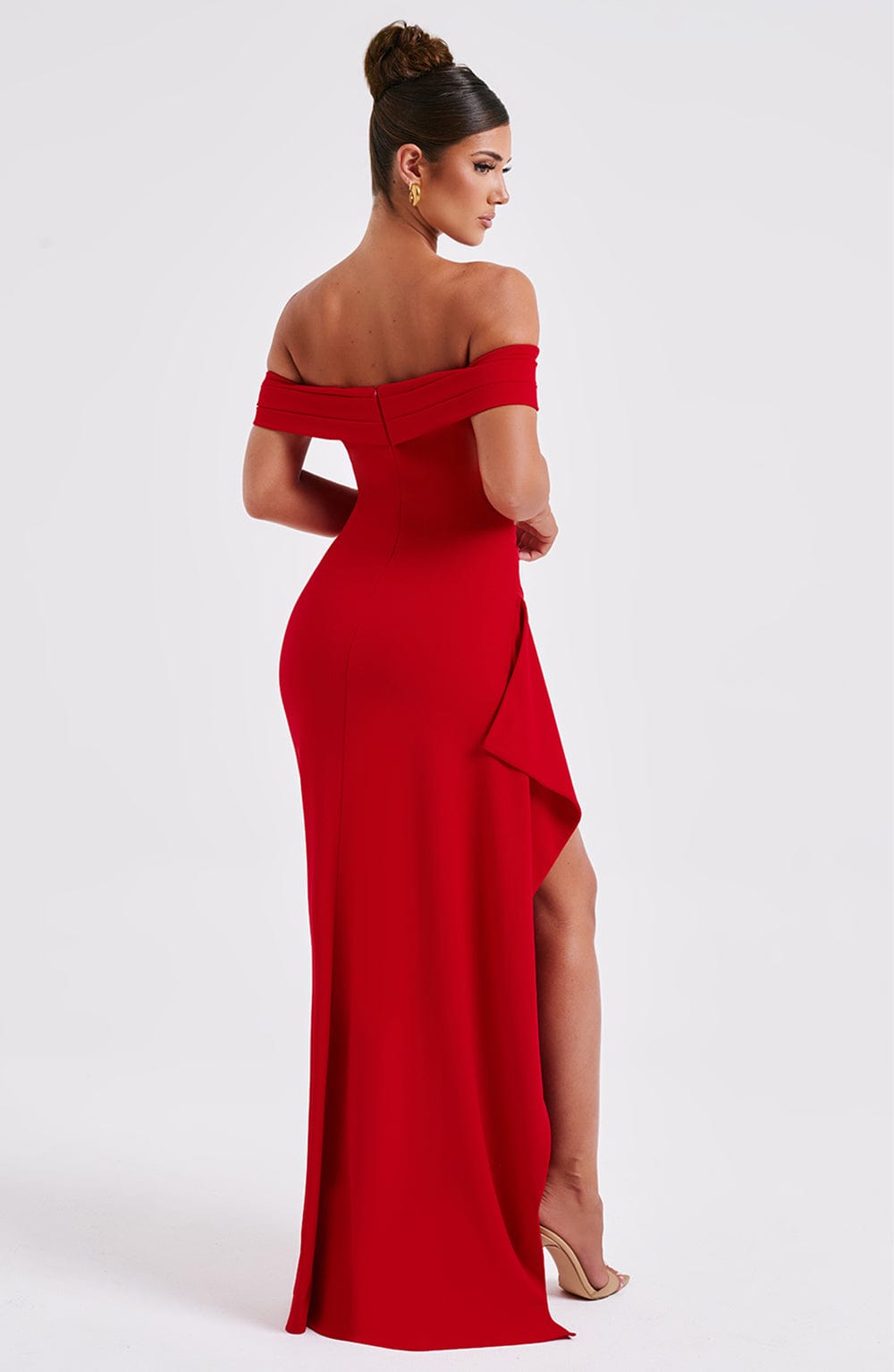 Alice | Langes Kleid mit Schlitz Schultern Frei
