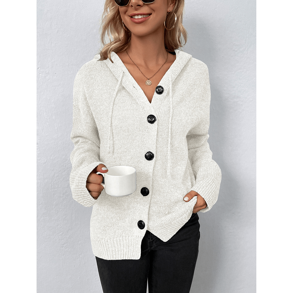 Gudula - Komfortabler Kapuzen Cardigan