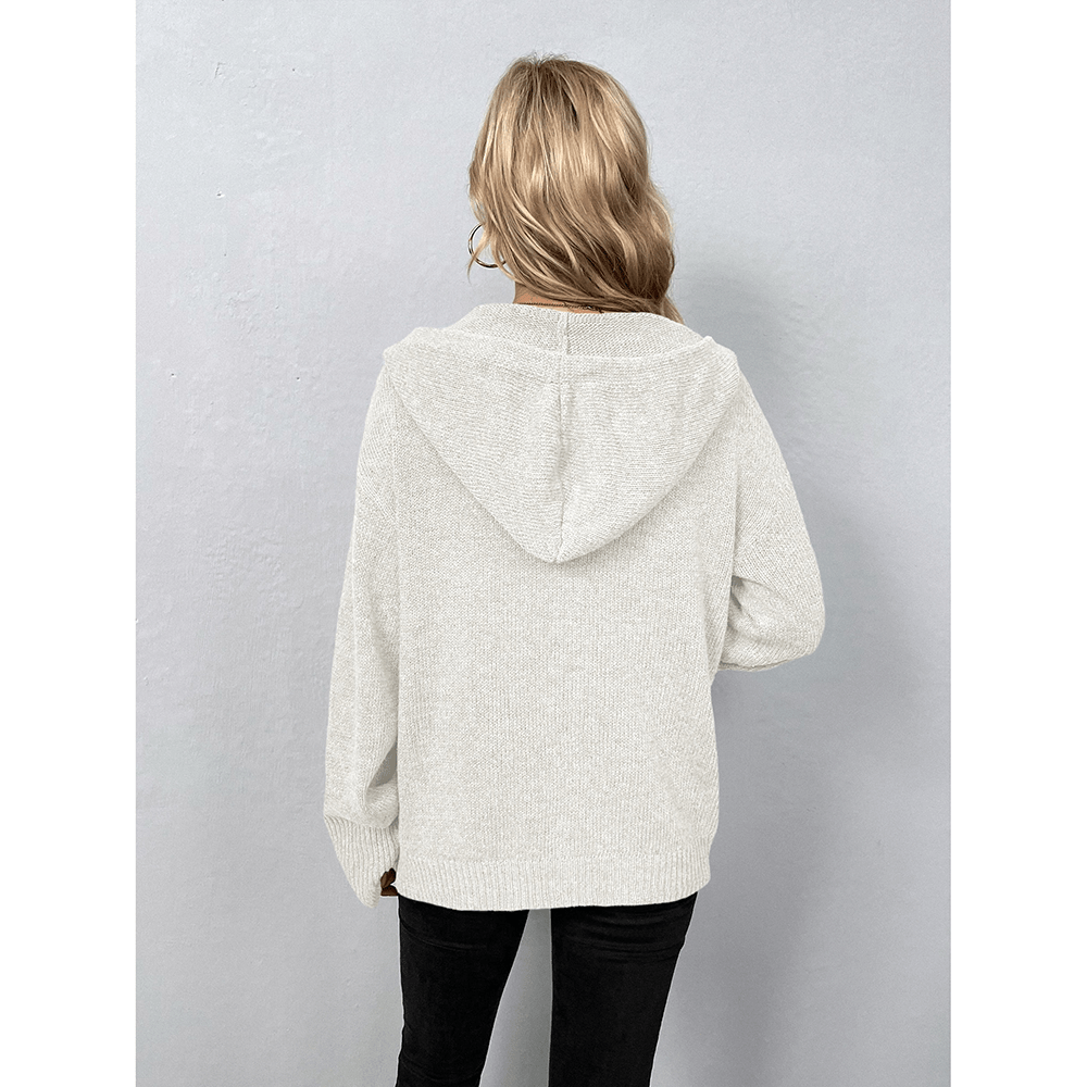 Gudula - Komfortabler Kapuzen Cardigan