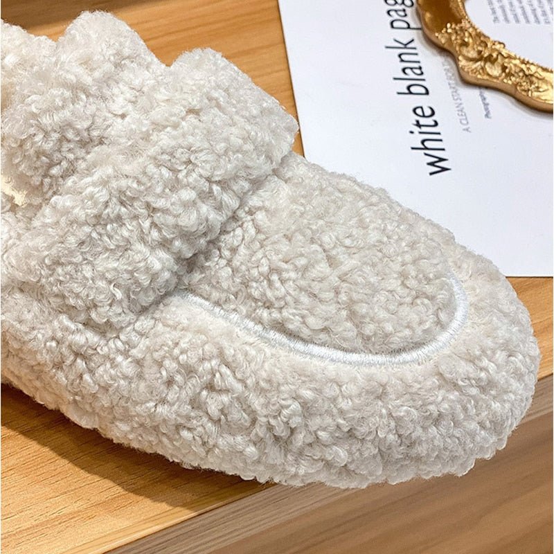 Damen Plüsch Pantoffeln Winter