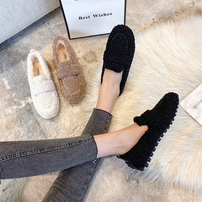 Damen Plüsch Pantoffeln Winter