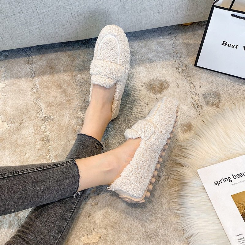 Damen Plüsch Pantoffeln Winter