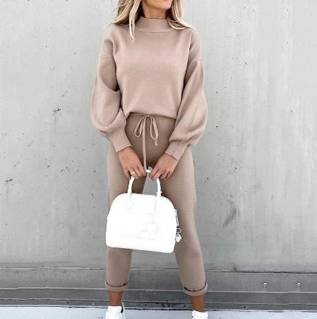 Damen Pullover und Hosen Set Winter