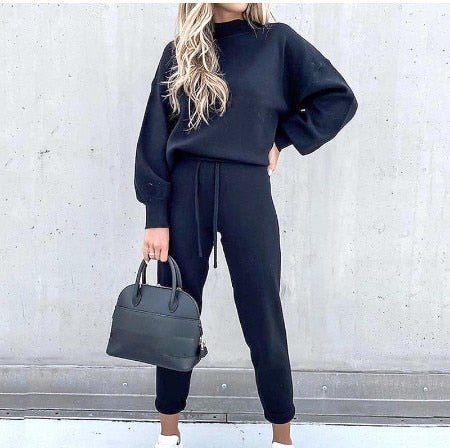 Damen Pullover und Hosen Set Winter