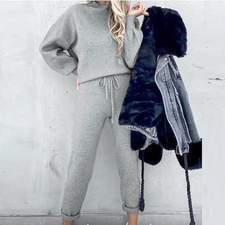 Damen Pullover und Hosen Set Winter