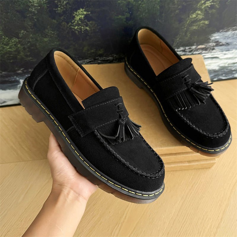 Herren Wildleder-Loafer mit Quasten Bequem
