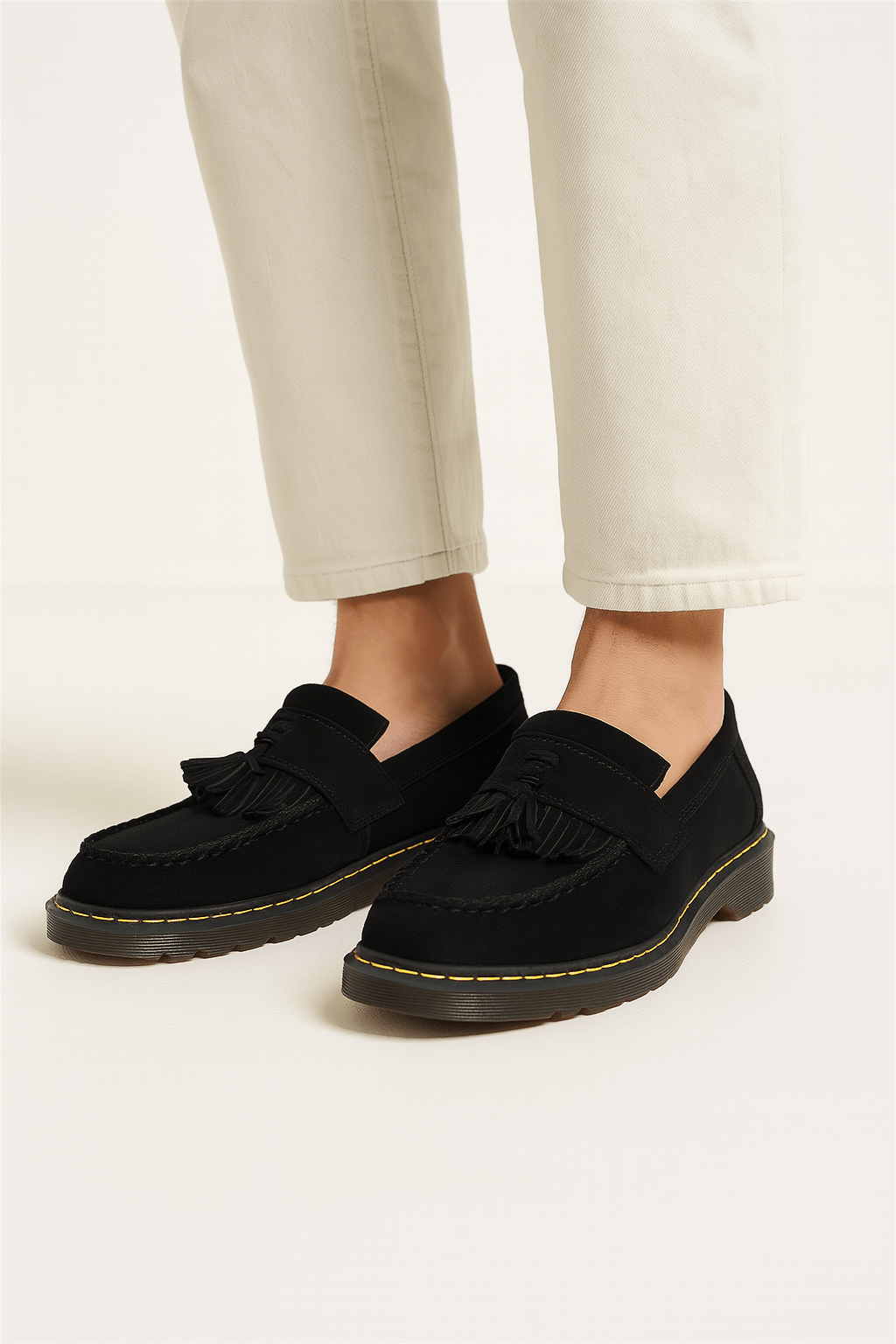 Herren Wildleder-Loafer mit Quasten Bequem