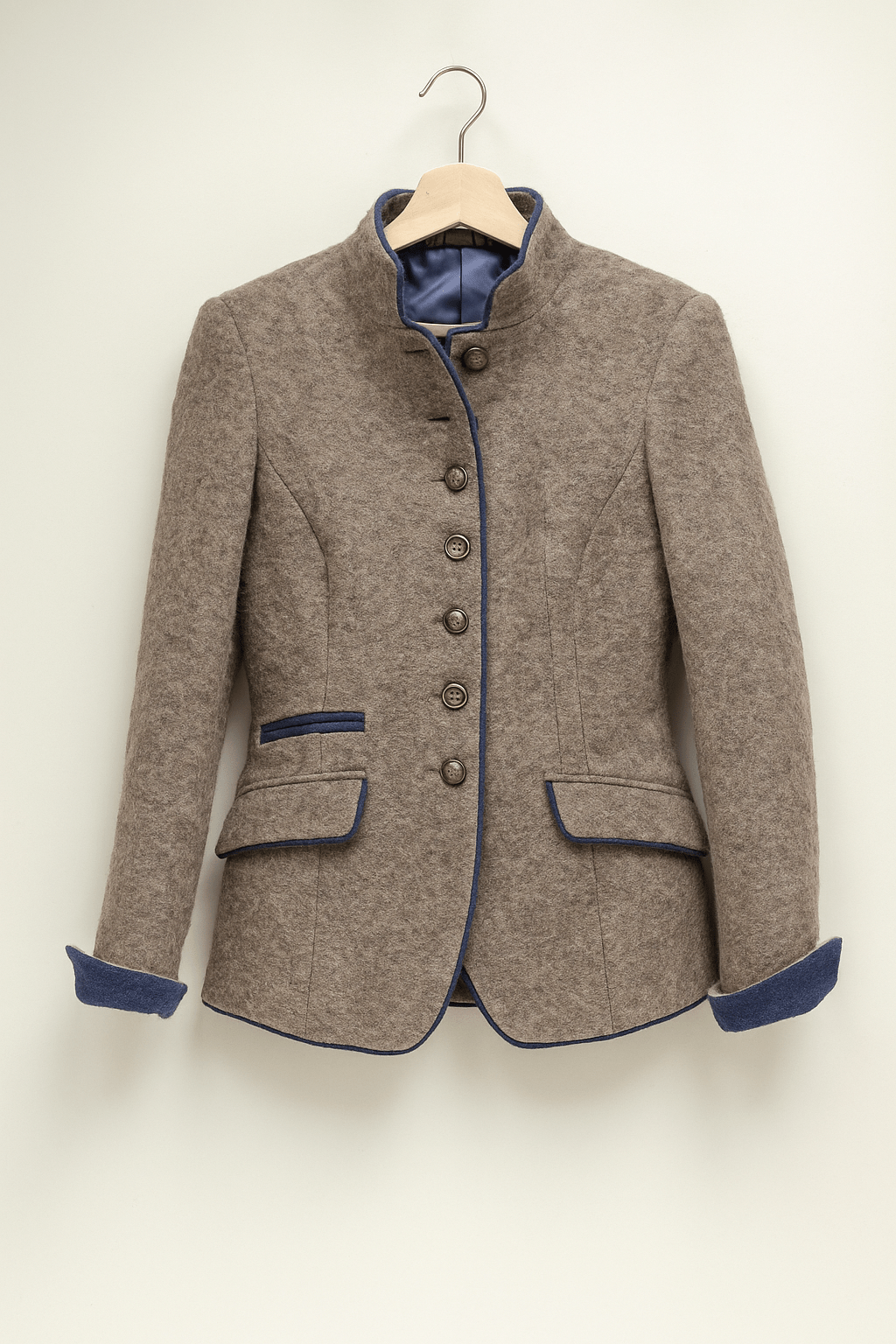 Damen Blazer mit Stehkragen Winter