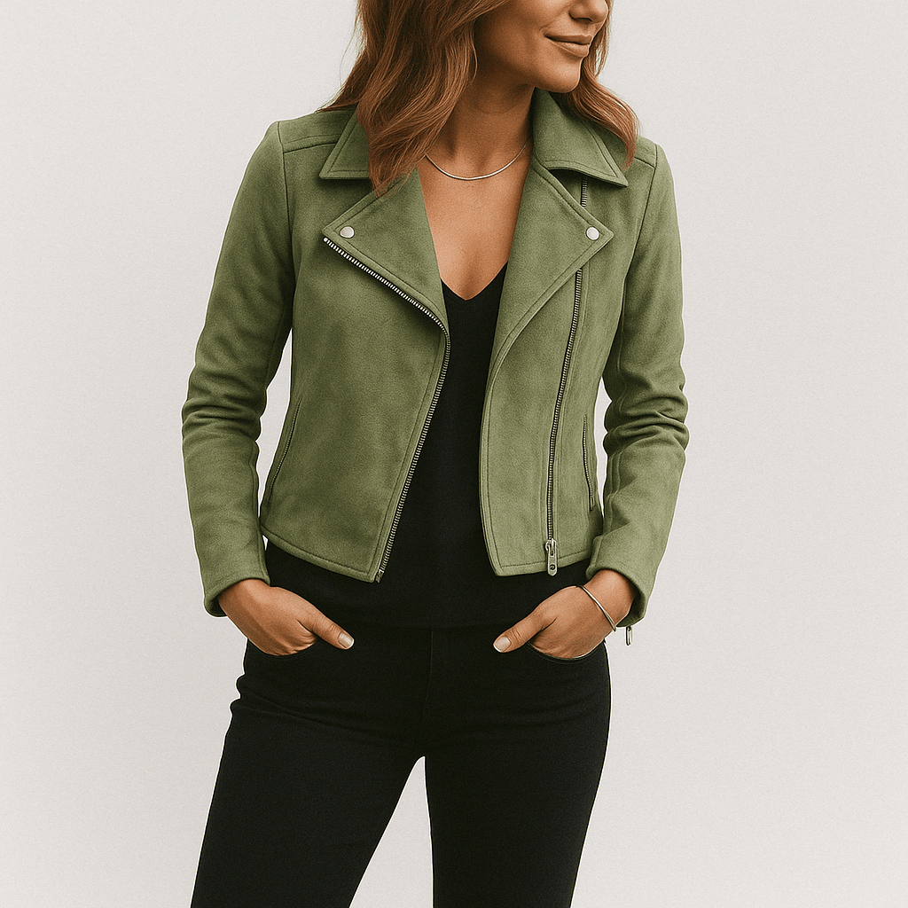 Damen Biker Jacke Warme
