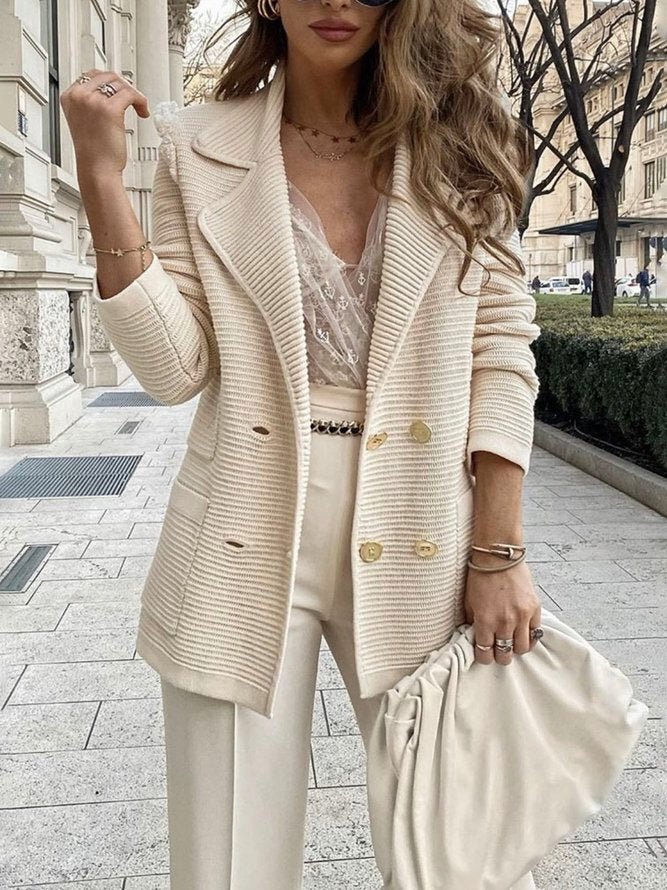 Damen Strukturierter Blazer Modisch