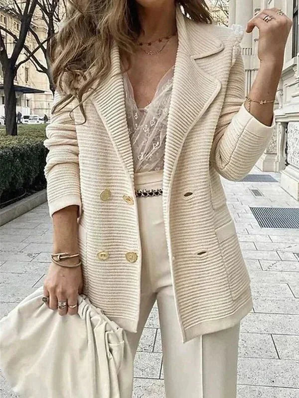 Damen Strukturierter Blazer Modisch
