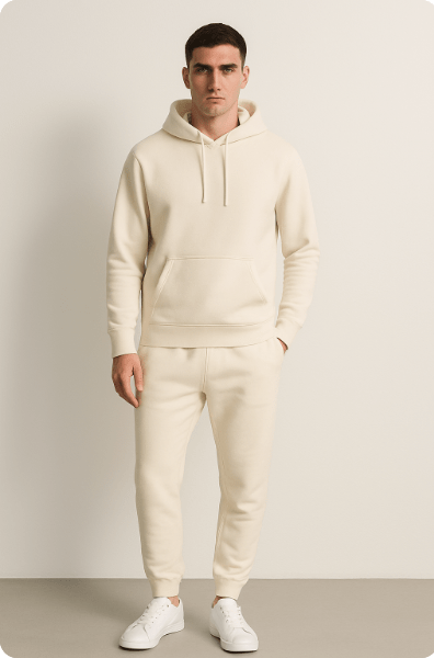 Unisex Set aus Hoodie und Jogginghose Bequem